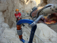 Canyoning (snapling) in Israel - Qumran canyon
