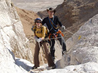 Canyoning - rappelling - snapling in Israel